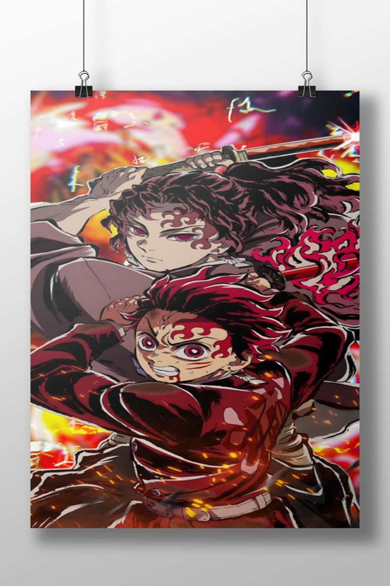 Tanjiro Kamado and Nezuko Kamado from Demon Slayer Tanjiro And Nezuko - Strength And Sacrifice