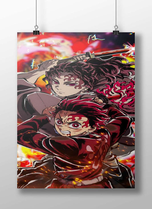 Tanjiro Kamado and Nezuko Kamado from Demon Slayer Tanjiro And Nezuko - Strength And Sacrifice