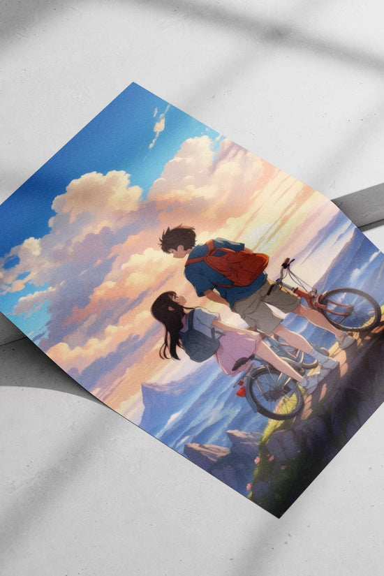 Characters from the anime film "Your Name" (Kimi no Namae o Shitteiru) Mitsuha & Taki