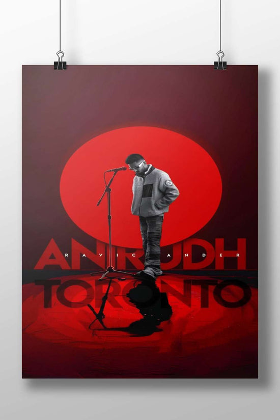 Anirudh Main Subject: Anirudh Matte BoizzBoard rigid print — Bollywood wall art India | PosterBoizz