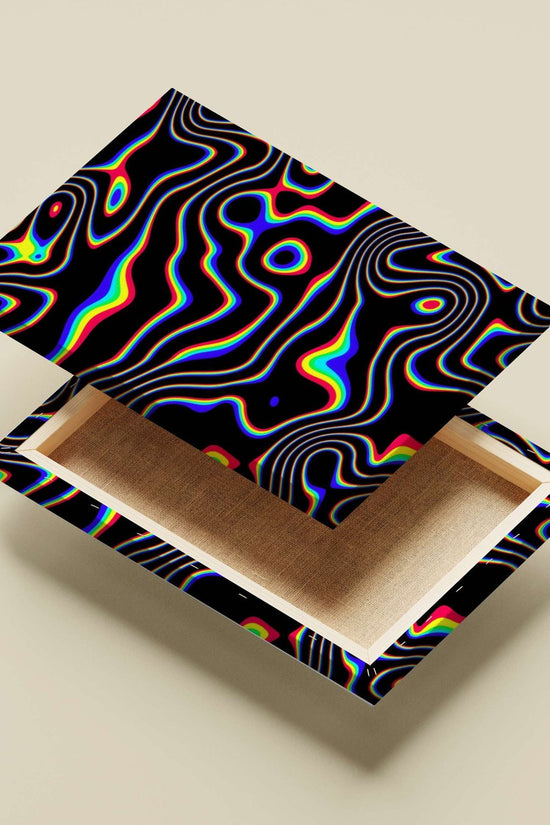 Quantum Flux - Abstract Fluid Wave Art Wall Art