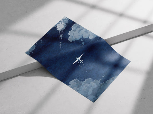 Above the Clouds – Airplane Aesthetic Sky Art for Travel Inspiration