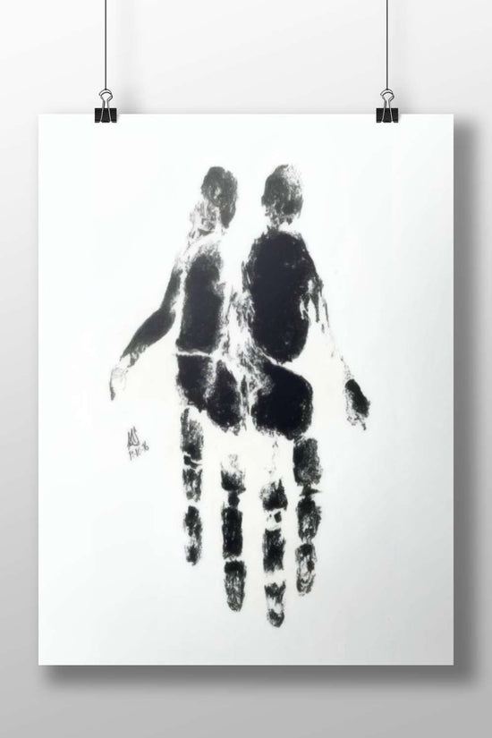Two people walking Lord Rama And Hanuman - Epic Heroic Poster