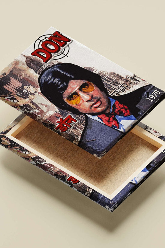 The 1978 Bollywood film "Don" Main Subject: The 1978 Bollywood film "Don" Canvas wall art — Bollywood wall art India |