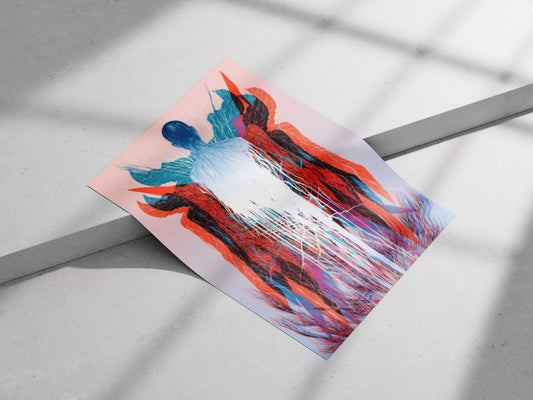 [Abstract Human Figure - Radiant Energy Poster]