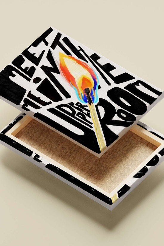 Lit candle flame Main Subject: Lit candle flame Canvas wall art — Art wall art India | PosterBoizz