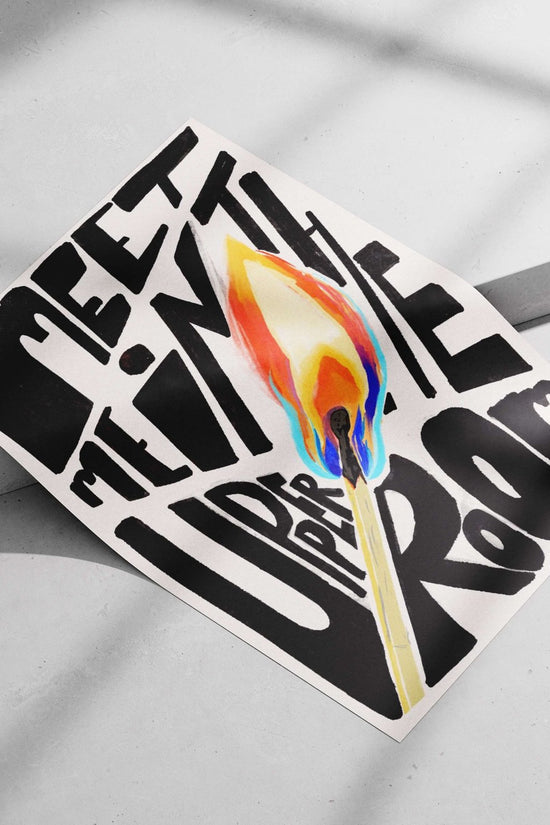 Lit candle flame Main Subject: Lit candle flame Matte poster print — Art wall art India | PosterBoizz