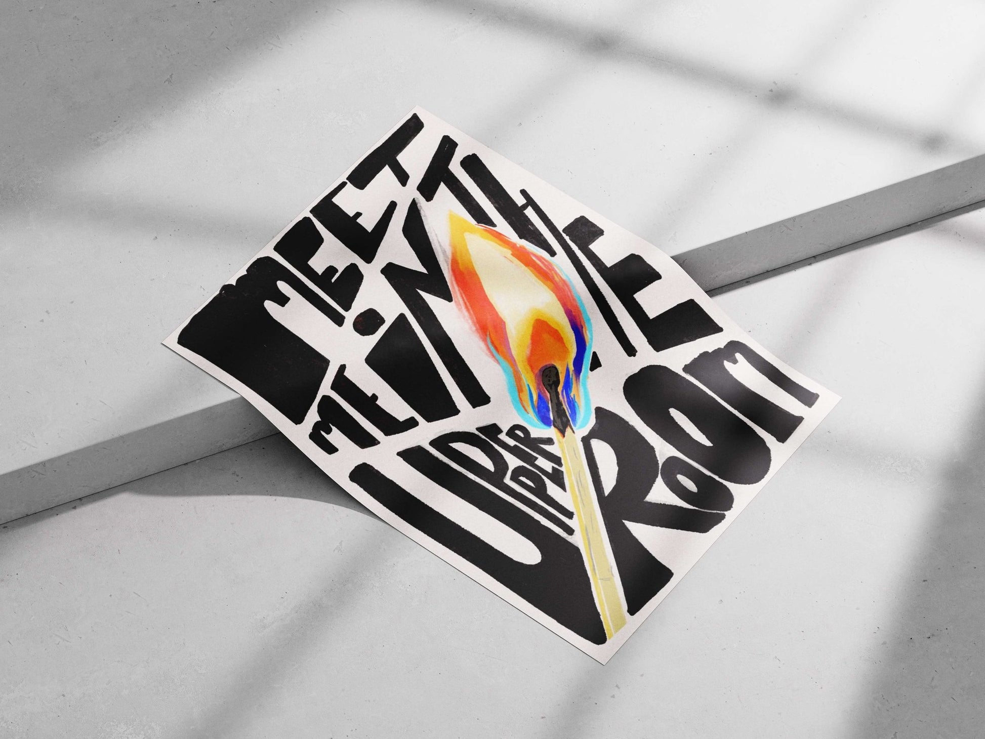 Lit candle flame Main Subject: Lit candle flame Matte poster print — Art wall art India | PosterBoizz
