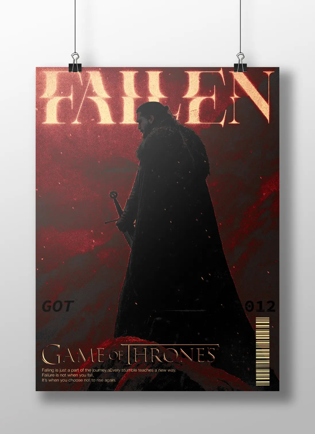 Game of Thrones "Fallen" - The Night's Watch King Art