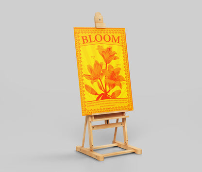 "BLOOM" - Vintage Botanical Tulip Art Print