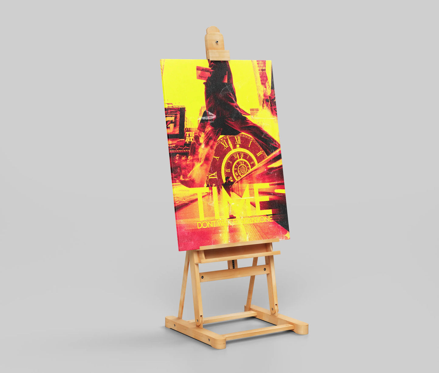 "TIME Don't Wait For Anyone" - Urban Temporal Art Print