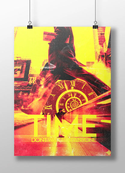 "TIME Don't Wait For Anyone" - Urban Temporal Art Print
