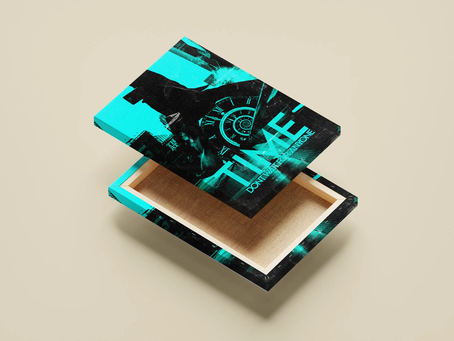 "TIME Don't Wait For Anyone" - Urban Temporal Art Print