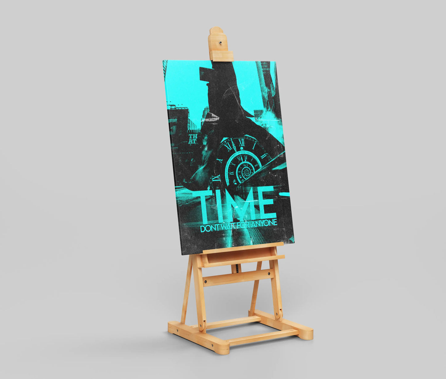 "TIME Don't Wait For Anyone" - Urban Temporal Art Print