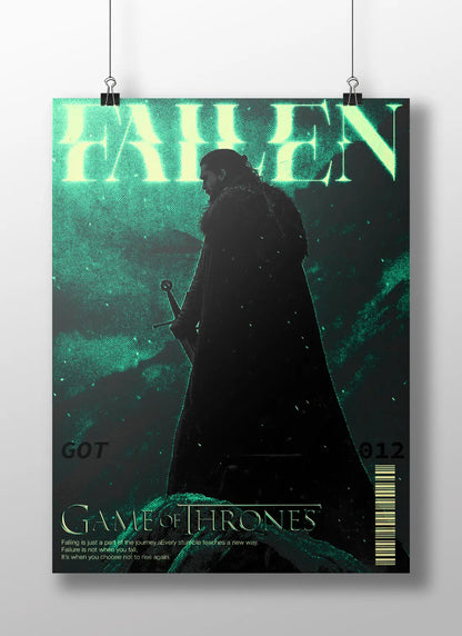 Game of Thrones "Fallen" - The Night's Watch King Art