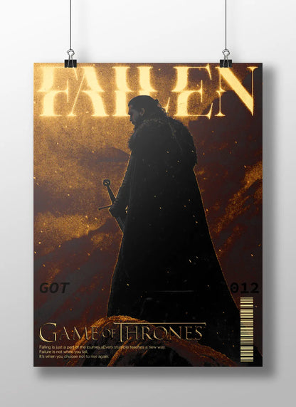 Game of Thrones "Fallen" - The Night's Watch King Art