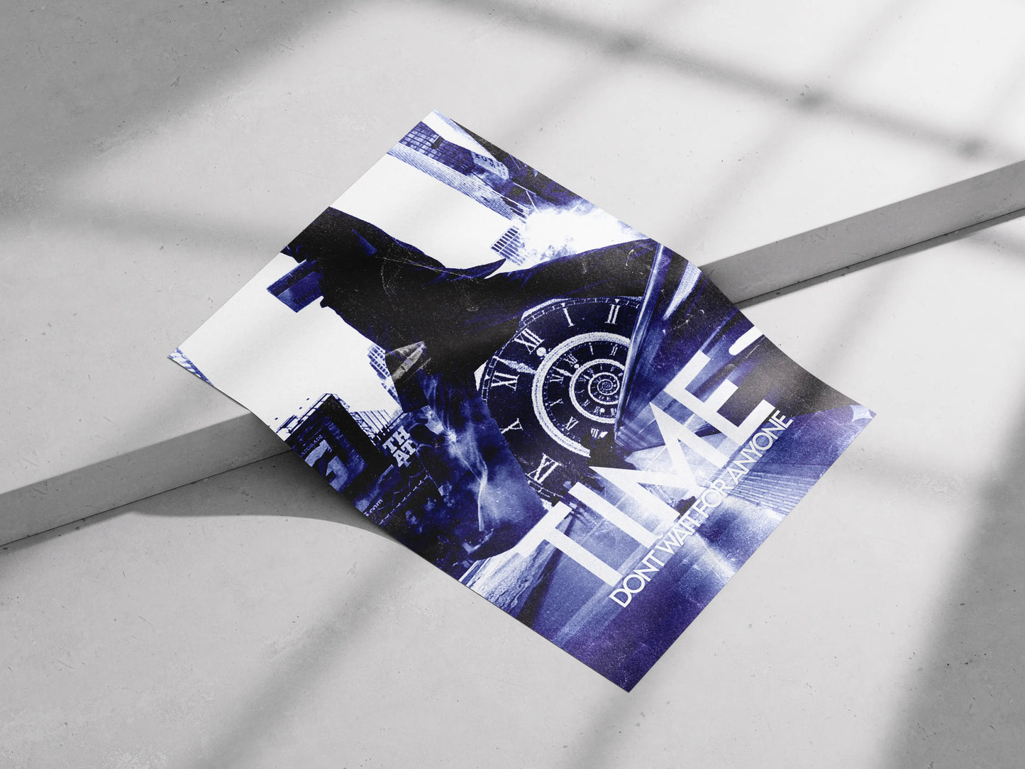 "TIME Don't Wait For Anyone" - Urban Temporal Art Print