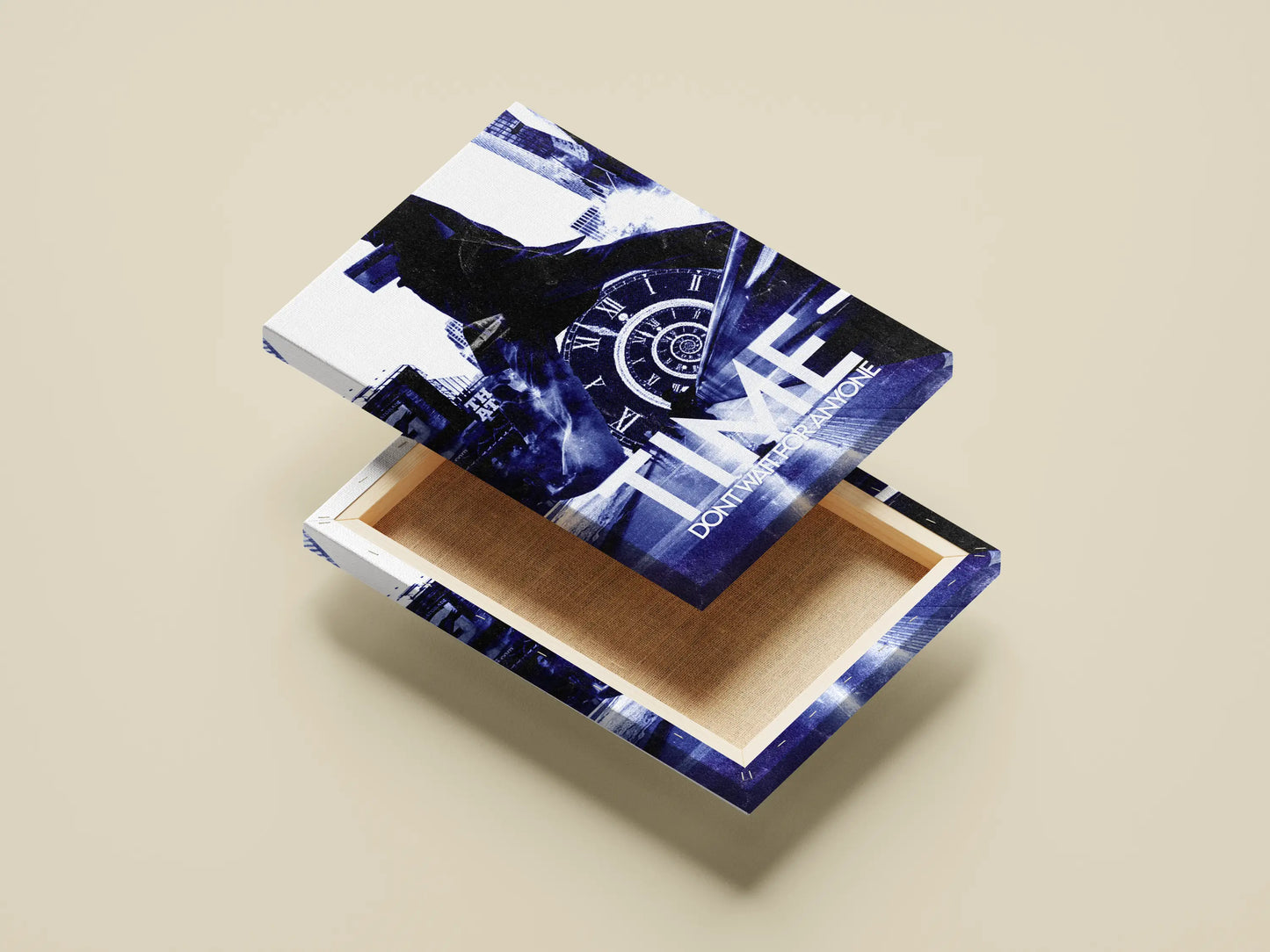 "TIME Don't Wait For Anyone" - Urban Temporal Art Print