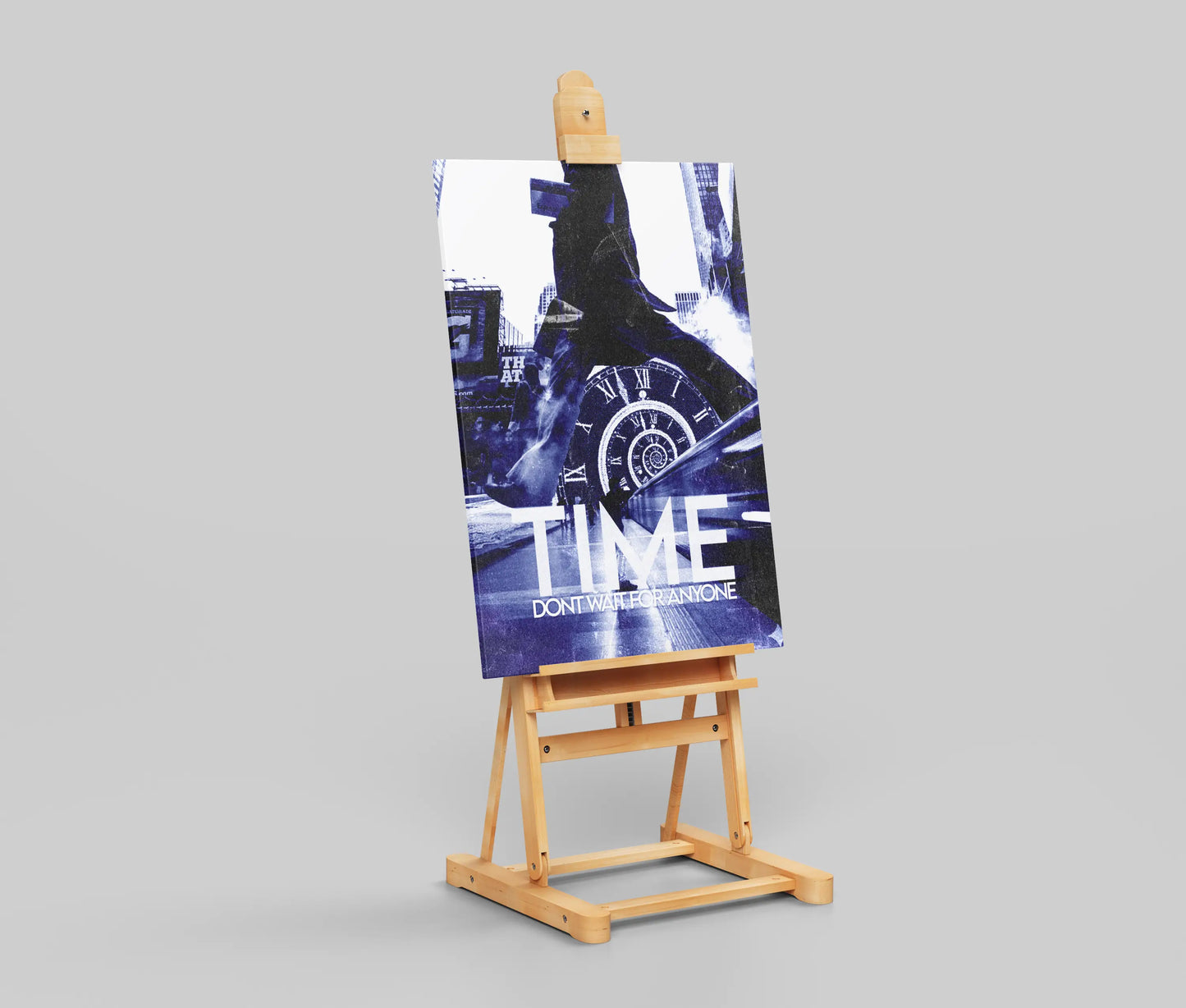 "TIME Don't Wait For Anyone" - Urban Temporal Art Print