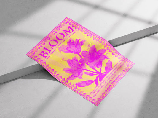 "BLOOM" - Vintage Botanical Tulip Art Print