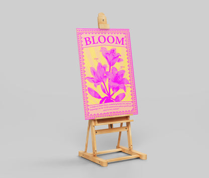 "BLOOM" - Vintage Botanical Tulip Art Print