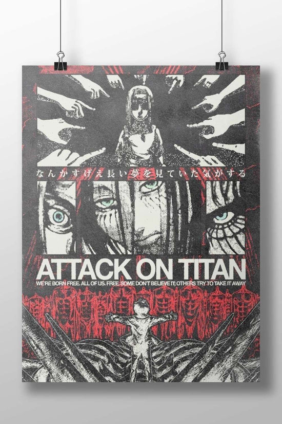 Attack on Titan Main Subject: Attack on Titan Matte BoizzBoard rigid print — Anime wall art India | PosterBoizz