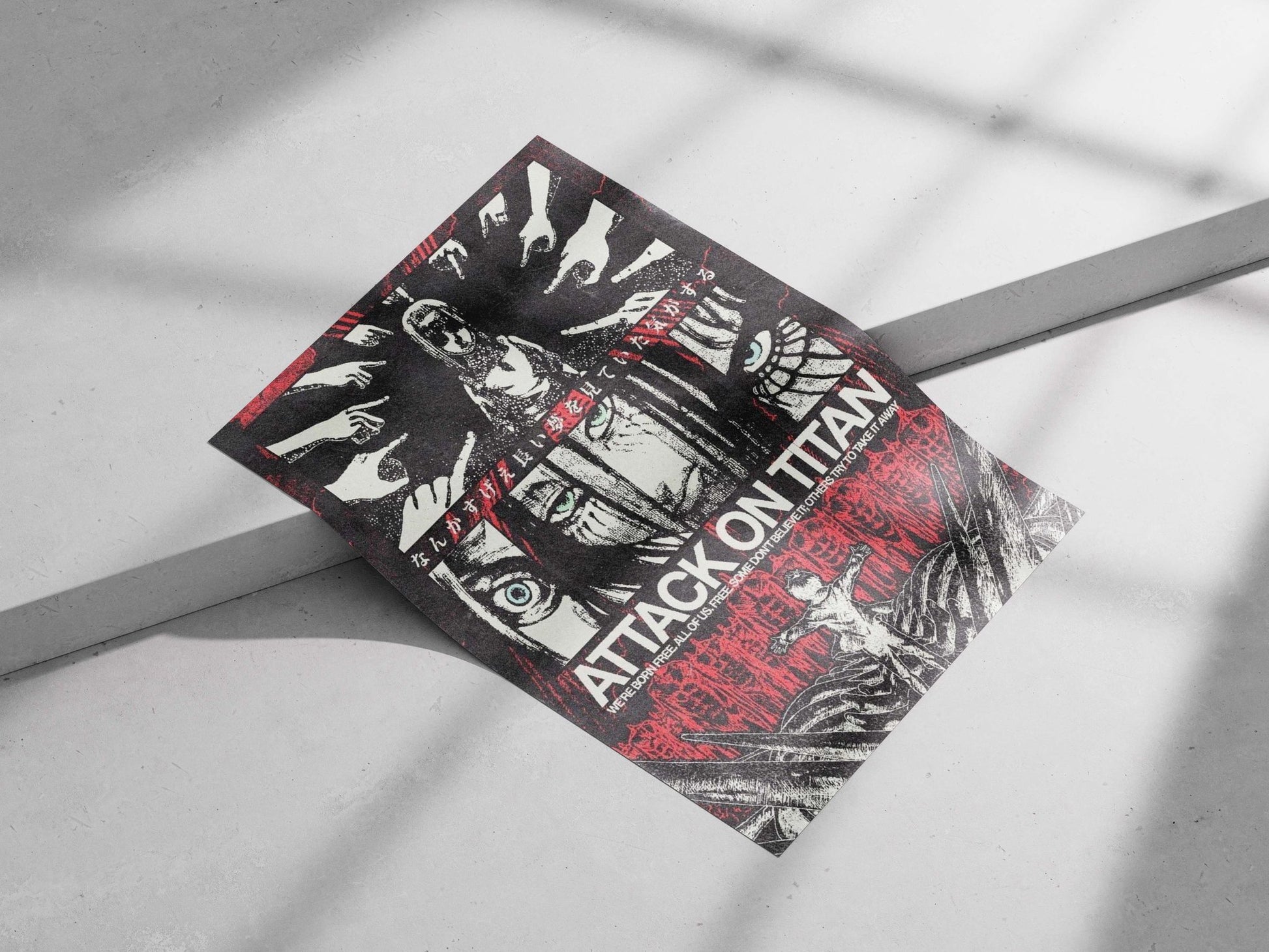 Attack on Titan Main Subject: Attack on Titan Matte poster print — Anime wall art India | PosterBoizz