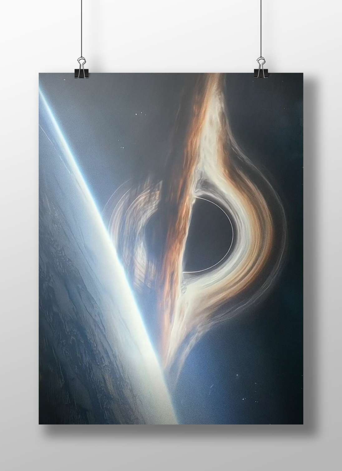 Black hole Main Subject: Black hole Matte BoizzBoard rigid print — Art wall art India | PosterBoizz
