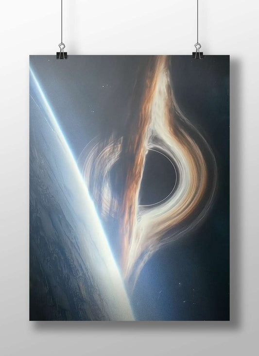 Black hole Main Subject: Black hole Matte BoizzBoard rigid print — Art wall art India | PosterBoizz