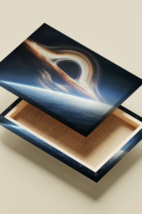 Black hole Main Subject: Black hole Canvas wall art — Art wall art India | PosterBoizz