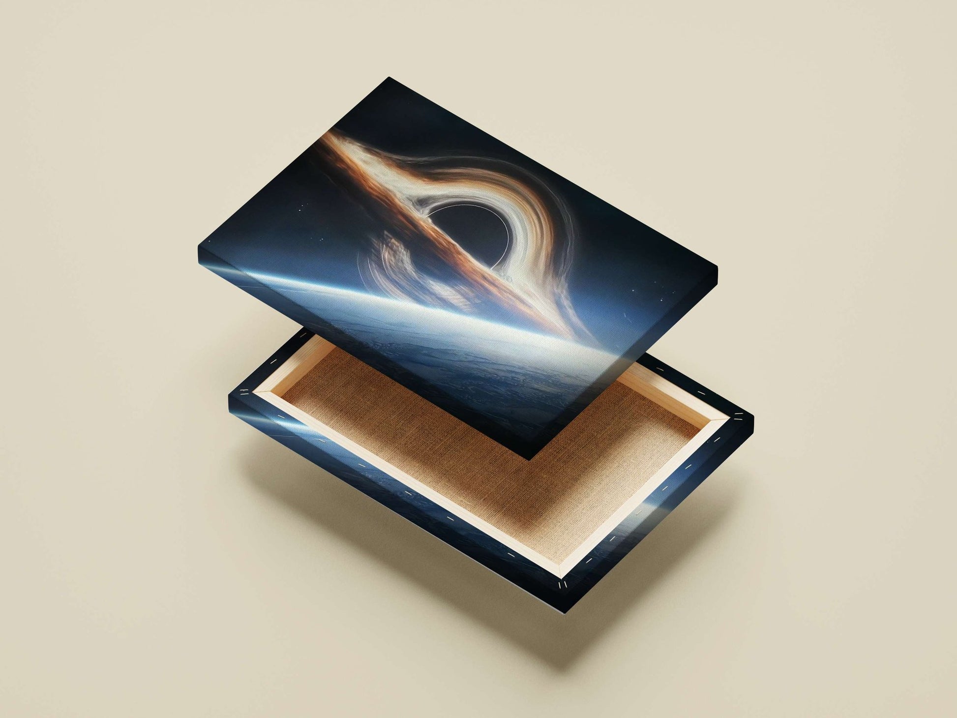 Black hole Main Subject: Black hole Canvas wall art — Art wall art India | PosterBoizz