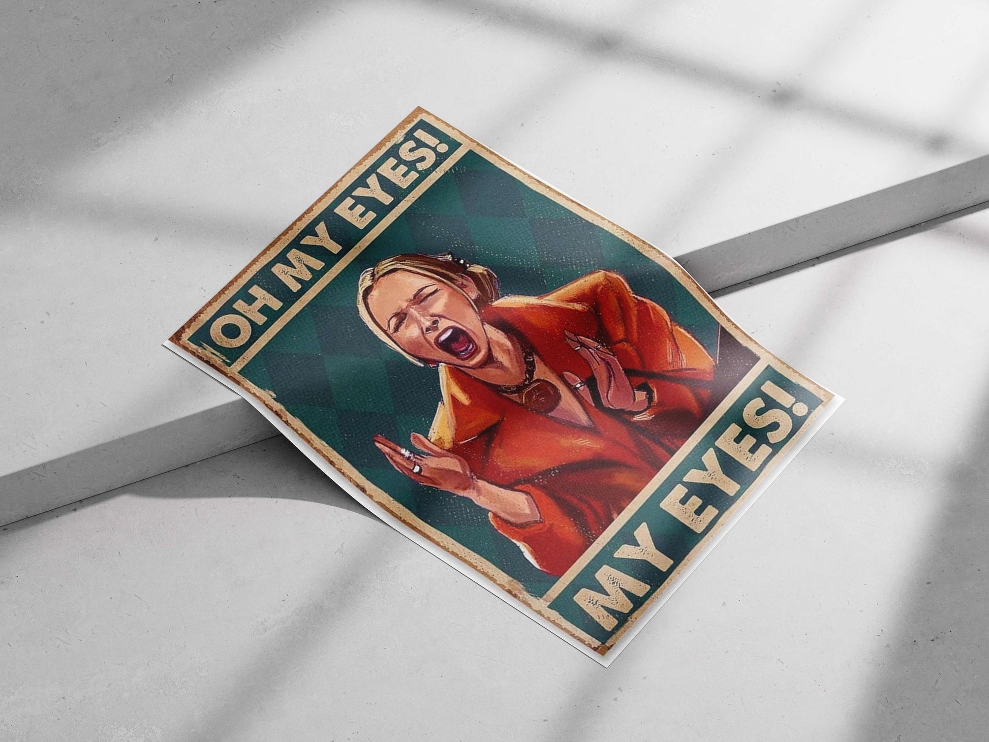 Pam Beesly from *The Office* (US) Main Subject: Pam Beesly from *The Office* (US) Matte poster print — Hollywood wall art