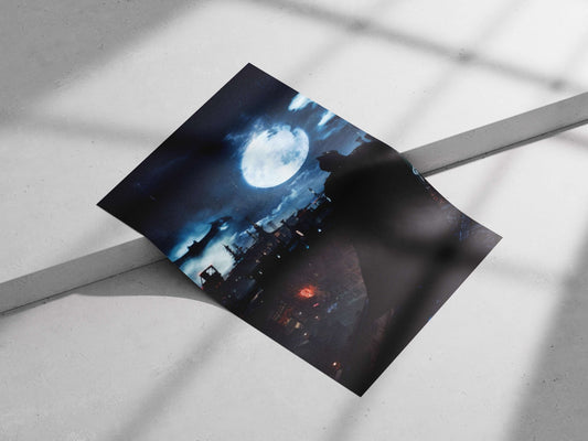 Batman (DC Comics franchise) Bruce Wayne - Dark Knight Noir Poster