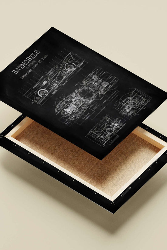 Batman'S Bane - Batmobile Blueprint Poster