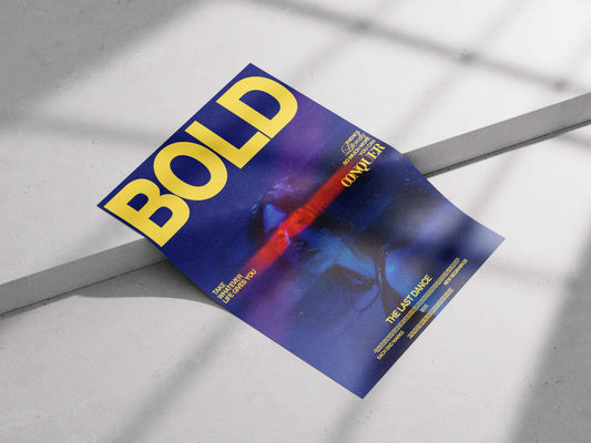 "BOLD: The Last Dance" Motivational Cyberpunk Art Poster
