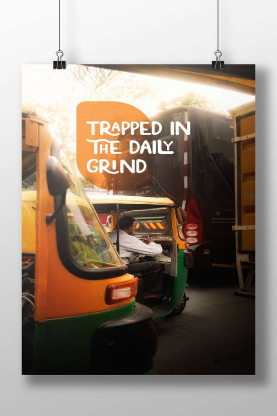 Auto-rickshaws (tuk-tuks) in a garage setting Main Subject: Auto-rickshaws (tuk-tuks) in a garage setting Matte BoizzBoard