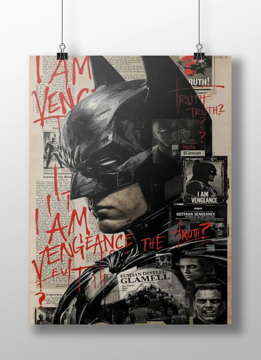 Batman 'The Truth' Comic Art Print - Wall Decor