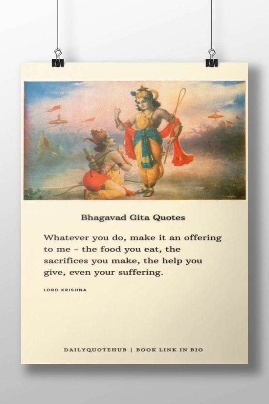 Lord Krishna - Divine Love Vintage Painting Poster