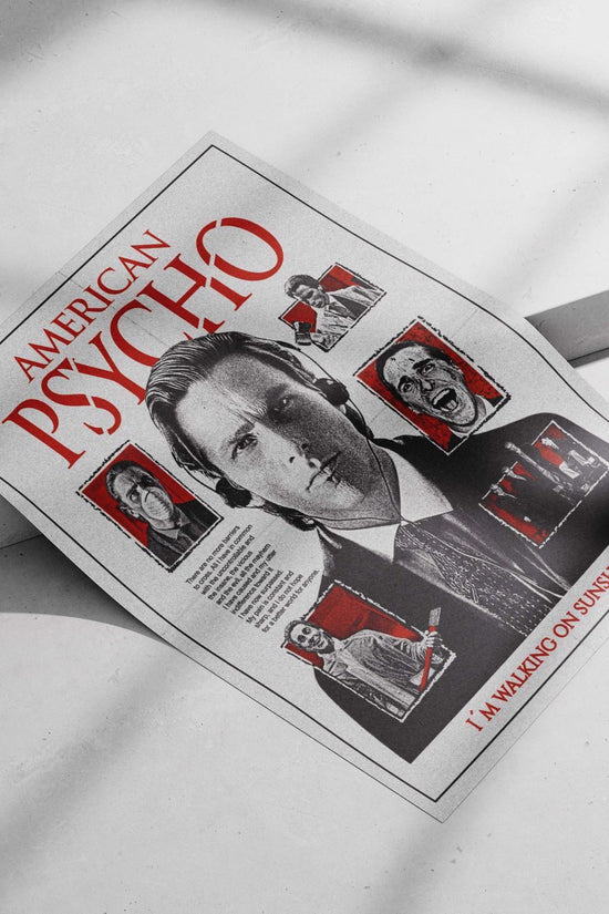 American Psycho (film) Main Subject: American Psycho (film) Matte poster print — Bollywood wall art India | PosterBoizz