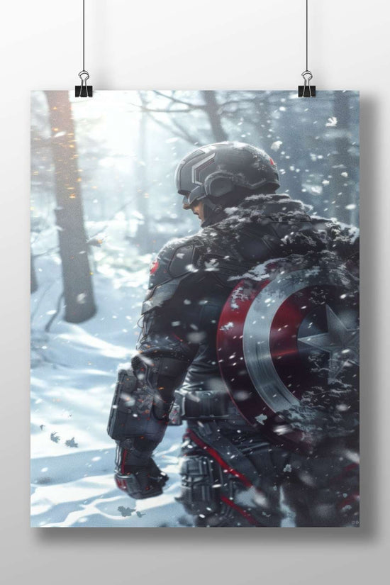 Captain America (Steve Rogers) from the Marvel Cinematic Universe Captain America - Freedom Fighter Poster