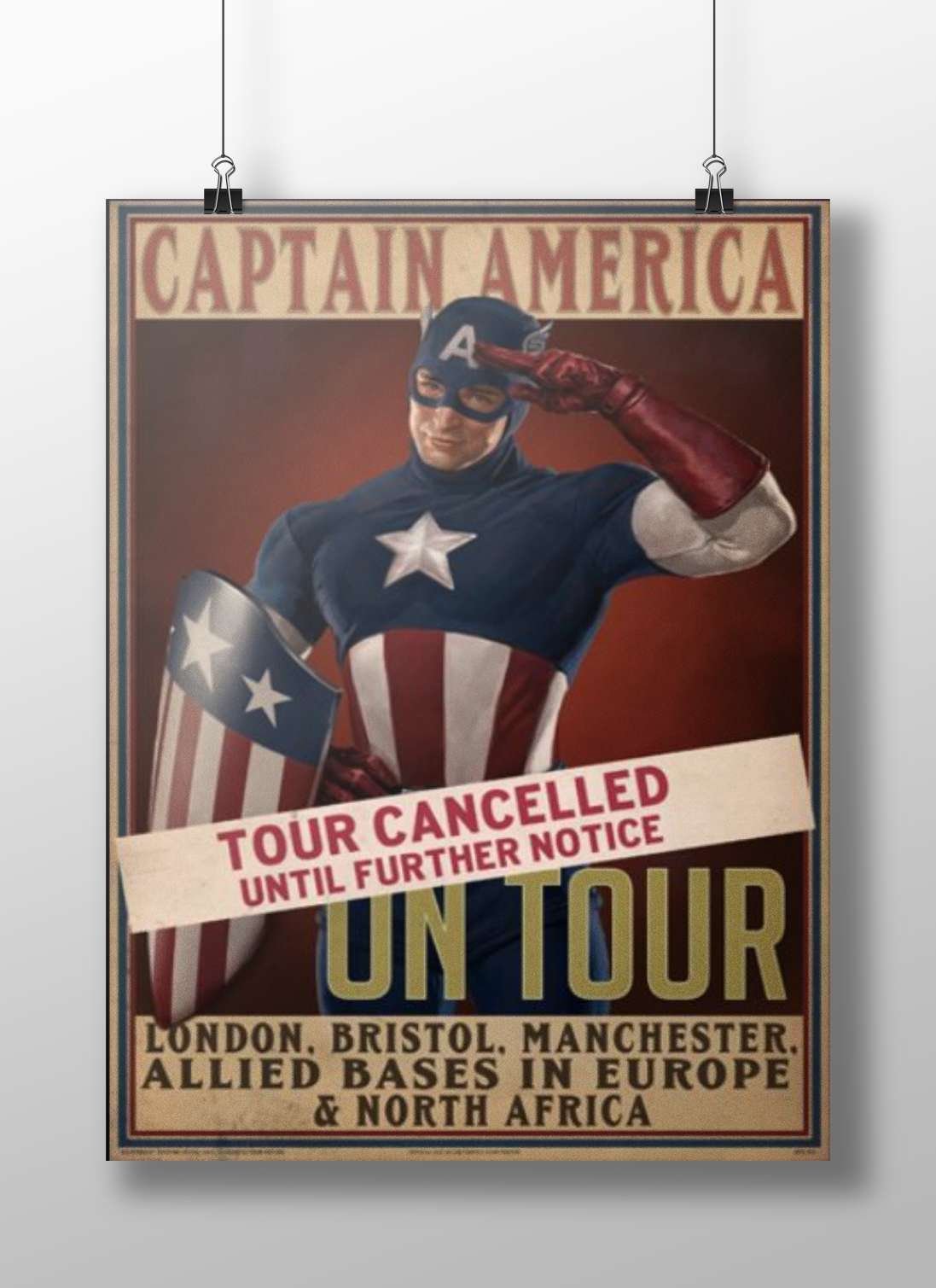 Captain America (Marvel Comics franchise) Main Subject: Captain America (Marvel Comics franchise) Matte BoizzBoard rigid