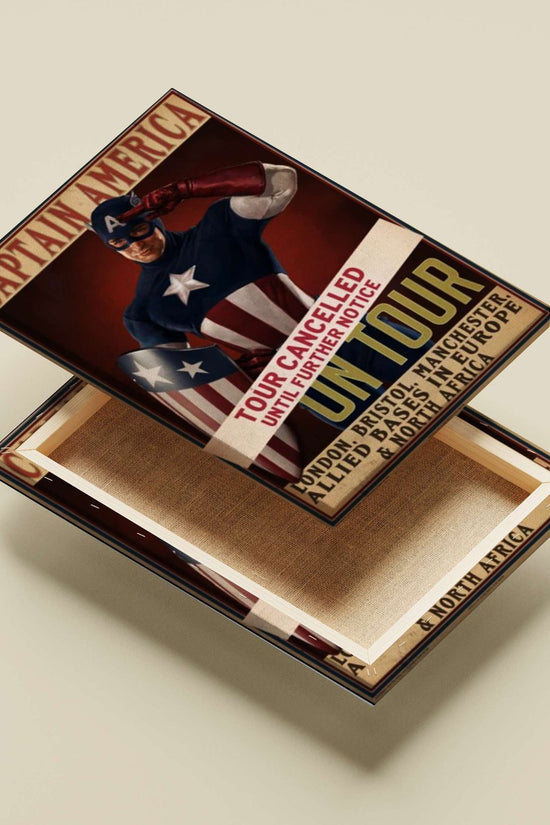 Captain America (Marvel Comics franchise) Main Subject: Captain America (Marvel Comics franchise) Canvas wall art —