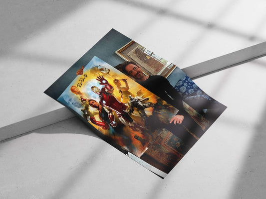 Marvel Cinematic Universe characters including Tony Stark (Iron Man), Steve Rogers (Captain America), Thor, and Natasha