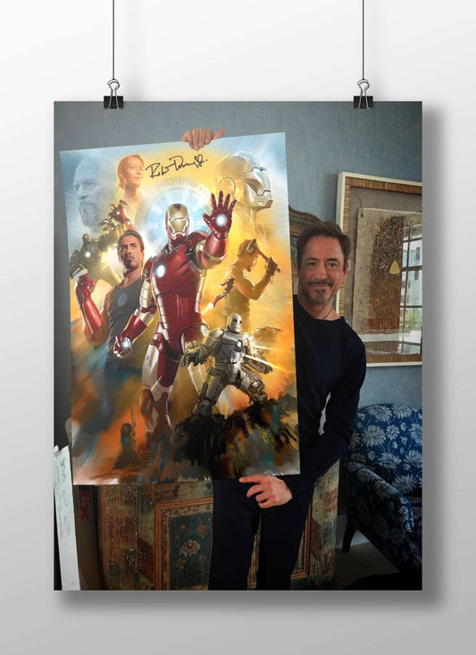 Marvel Cinematic Universe characters including Tony Stark (Iron Man), Steve Rogers (Captain America), Thor, and Natasha