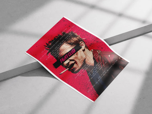 Fight Club Poster Art | Edward Norton Film Quotes