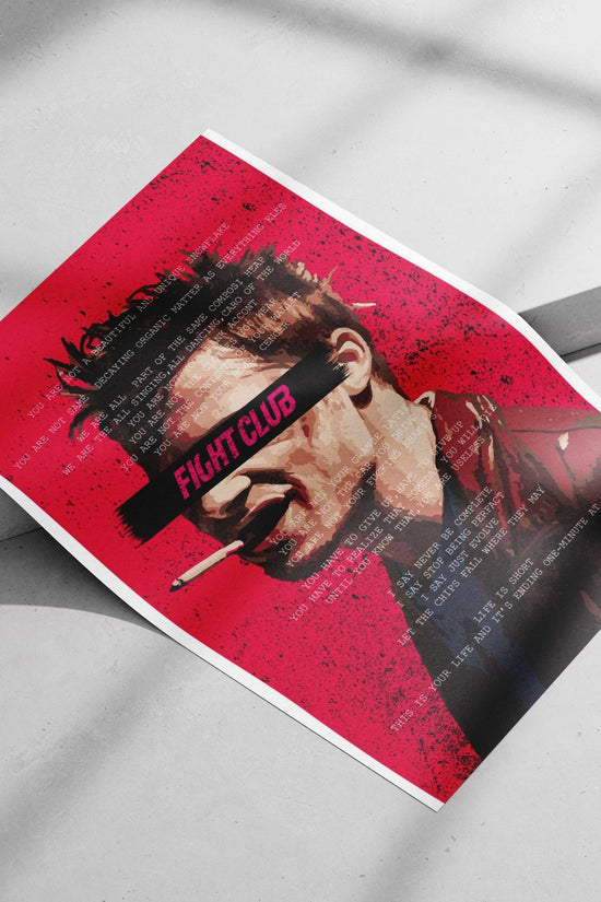 Fight Club Main Subject: Fight Club Matte poster print — Hollywood wall art India | PosterBoizz