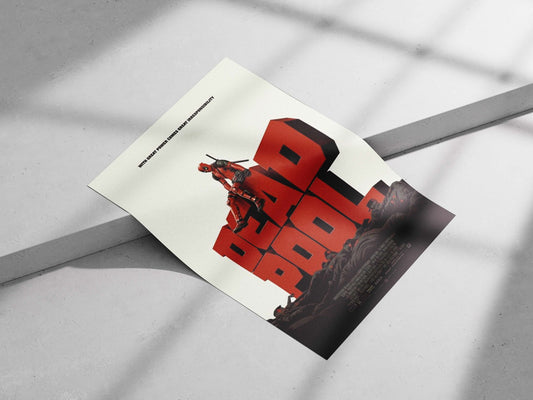 Deadpool (Marvel Comics character) Main Subject: Deadpool (Marvel Comics character) Matte poster print — Superhero wall art