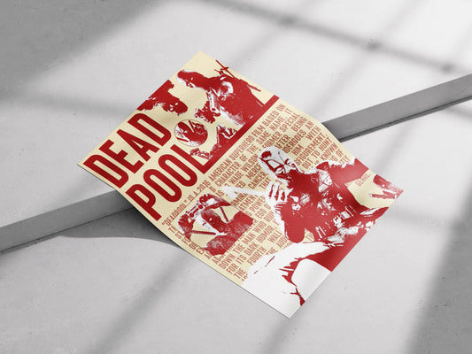 Deadpool Movie Poster | Official 2016 Film Art