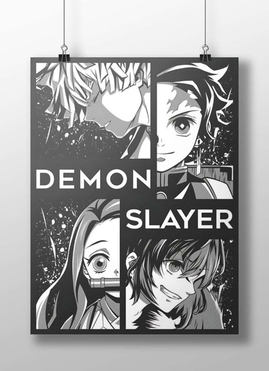 Demon Slayer (franchise) Main Subject: Demon Slayer (franchise) Matte BoizzBoard rigid print — Anime wall art India |