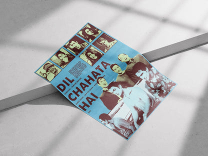 Dil Chahta Hai Poster – Bollywood Friendship Classic Wall Art | Aamir Khan, Saif Ali Khan, Akshaye Khanna Movie Print